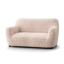 MICROFIBRA PRINTED Loveseat Slipcover RICCIOLO CREAM