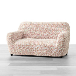 MICROFIBRA PRINTED Loveseat Slipcover RICCIOLO CREAM