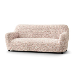 MICROFIBRA PRINTED 3 Seater Sofa Covers RICCIOLO CREAM