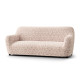 MICROFIBRA PRINTED 3 Seater Sofa Covers RICCIOLO CREAM