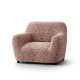 MICROFIBRA PRINTED Armchair Slipcover RICCIOLO MOCHA