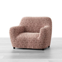 MICROFIBRA PRINTED Armchair Slipcover RICCIOLO MOCHA