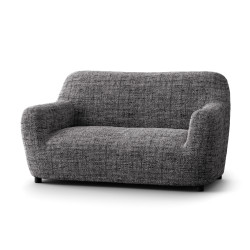 MICROFIBRA PRINTED Loveseat Slipcover VITTORIA GREY