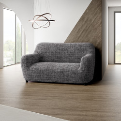 MICROFIBRA PRINTED Loveseat Slipcover VITTORIA GREY