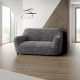 MICROFIBRA PRINTED Loveseat Slipcover VITTORIA GREY
