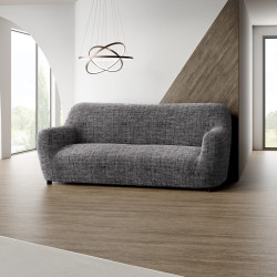 MICROFIBRA PRINTED 3 Seater Sofa Covers VITTORIA GREY