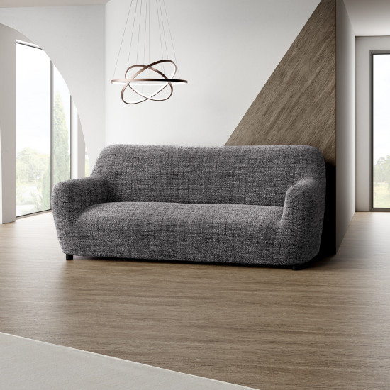 MICROFIBRA PRINTED 3 Seater Sofa Covers VITTORIA GREY MICROFIBRA PRINTED 3 Seater Sofa Covers VITTORIA GREY