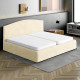 MICROFIBRA Bed Headboard & Frame Slipcover (King) VANILLA