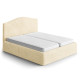 MICROFIBRA Bed Headboard & Frame Slipcover (Double) VANILLA