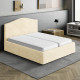 MICROFIBRA Bed Headboard & Frame Slipcover (Double) VANILLA