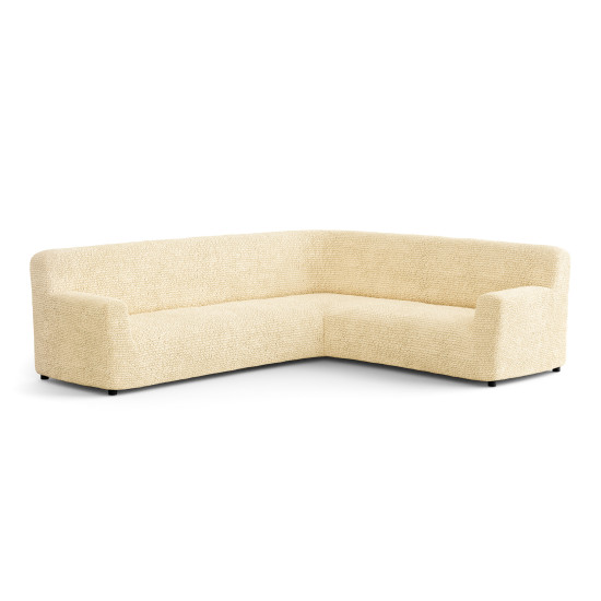 MICROFIBRA Corner Sofa Slipcover VANILLA