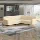 MICROFIBRA Corner Sofa Slipcover VANILLA