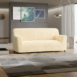 MICROFIBRA 3 Seater Sofa Covers VANILLA