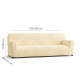 MICROFIBRA 4 Seater Sofa Covers VANILLA