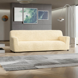MICROFIBRA 4 Seater Sofa Covers VANILLA