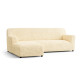 MICROFIBRA L-Shaped Sofa Slipcover (Left Chaise) VANILLA