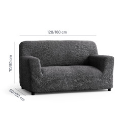MICROFIBRA 2 Seater Sofa Cover GRAPHITE