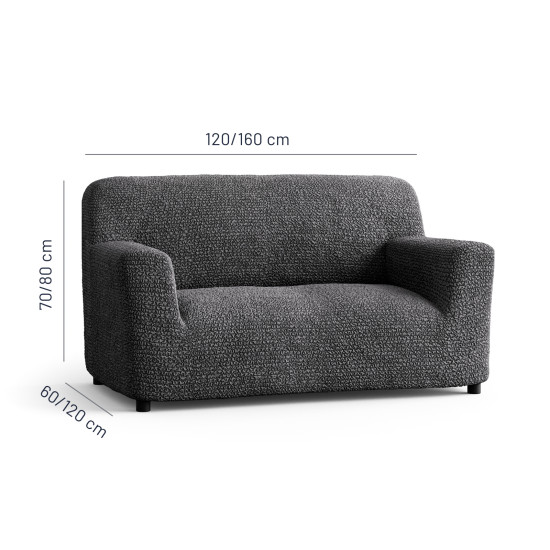 MICROFIBRA Loveseat Slipcover GRAPHITE