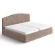 MICROFIBRA Bed Headboard & Frame Slipcover (King) MOCHA