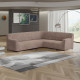 MICROFIBRA Corner Sofa Slipcover MOCHA