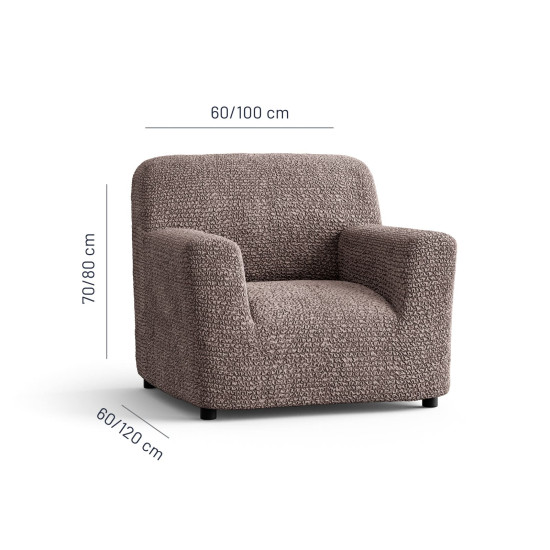 MICROFIBRA Armchair Slipcover MOCHA