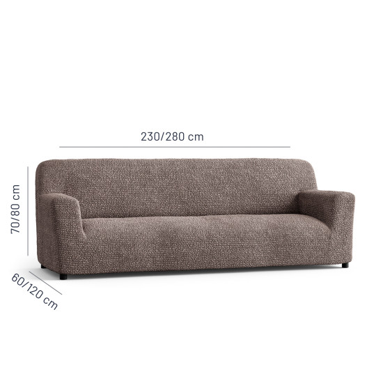 MICROFIBRA 4 Seater Sofa Covers MOCHA