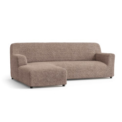 MICROFIBRA L-Shaped Sofa Slipcover (Left Chaise) MOCHA