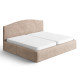 MICROFIBRA Bed Headboard & Frame Slipcover (King) CHAMPAGNE