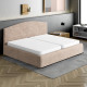 MICROFIBRA Bed Headboard & Frame Slipcover (King) CHAMPAGNE