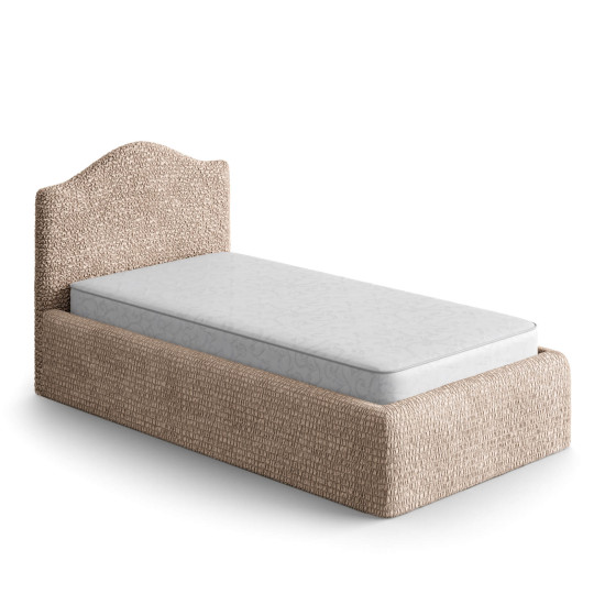 MICROFIBRA Bed Headboard & Frame Slipcover (Single) CHAMPAGNE
