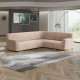 MICROFIBRA Corner Sofa Slipcover CHAMPAGNE