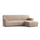 MICROFIBRA L-Shaped Sofa Slipcover (Right Chaise) CHAMPAGNE