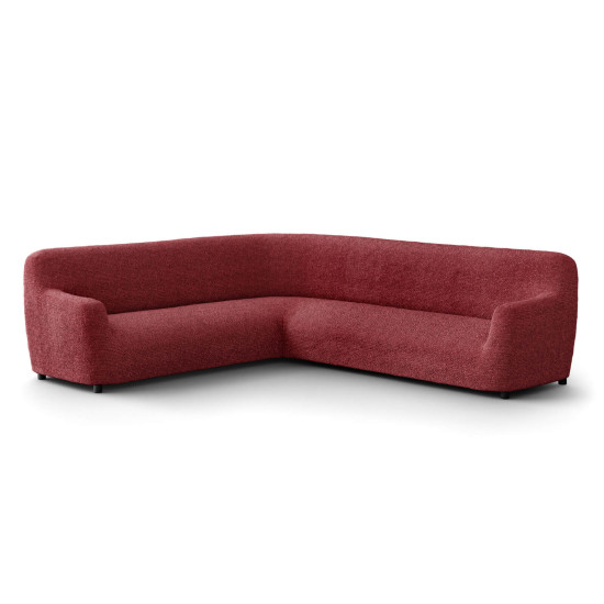 MICROFIBRA PRINTED Corner Sofa Slipcover MEDITERRANEO BORDEAUX