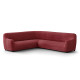 MICROFIBRA PRINTED Corner Sofa Slipcover MEDITERRANEO BORDEAUX