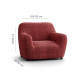 MICROFIBRA PRINTED Armchair Slipcover MEDITERRANEO BORDEAUX