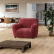 MICROFIBRA PRINTED Armchair Slipcover MEDITERRANEO BORDEAUX