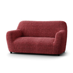 MICROFIBRA PRINTED Loveseat Slipcover MEDITERRANEO BORDEAUX