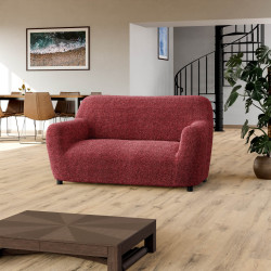 MICROFIBRA PRINTED Loveseat Slipcover MEDITERRANEO BORDEAUX