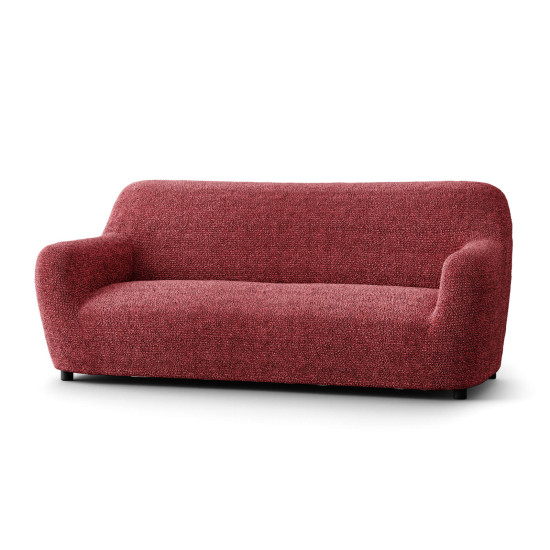 MICROFIBRA PRINTED 3 Seater Sofa Covers MEDITERRANEO BORDEAUX
