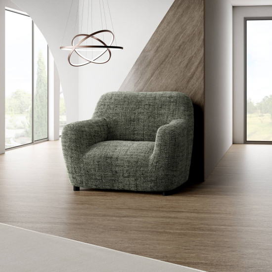 MICROFIBRA PRINTED Armchair Slipcover VITTORIA GREEN