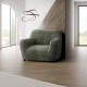 MICROFIBRA PRINTED Armchair Slipcover VITTORIA GREEN