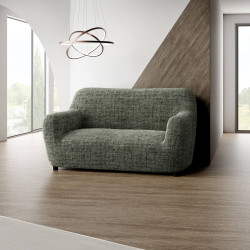 MICROFIBRA PRINTED Loveseat Slipcover VITTORIA GREEN