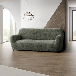 MICROFIBRA PRINTED 3 Seater Sofa Covers VITTORIA GREEN