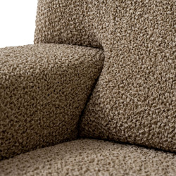 MICROFIBRA PRINTED 4 Seater Sofa Covers MEDITERRANEO COFFEE