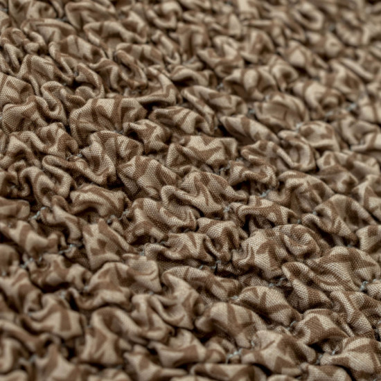 MICROFIBRA PRINTED 3 Seater Sofa Covers MEDITERRANEO COFFEE
