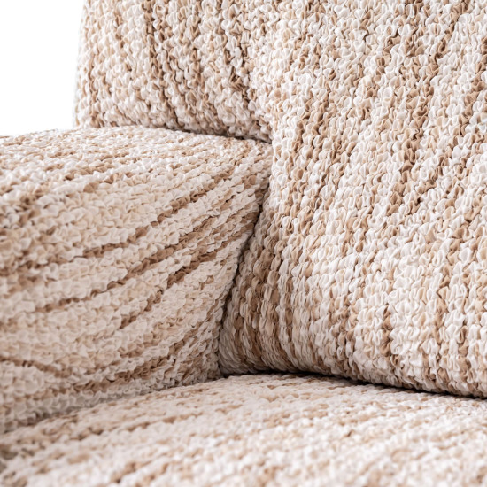 MICROFIBRA PRINTED Armchair Slipcover UNIVERSO CREAM