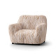 MICROFIBRA PRINTED Armchair Slipcover UNIVERSO CREAM