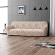 MICROFIBRA PRINTED 4 Seater Sofa Covers UNIVERSO CREAM