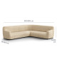 MICROFIBRA PRINTED Corner Sofa Slipcover MEDITERRANEO SAND