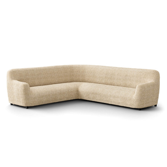 MICROFIBRA PRINTED Corner Sofa Slipcover MEDITERRANEO SAND